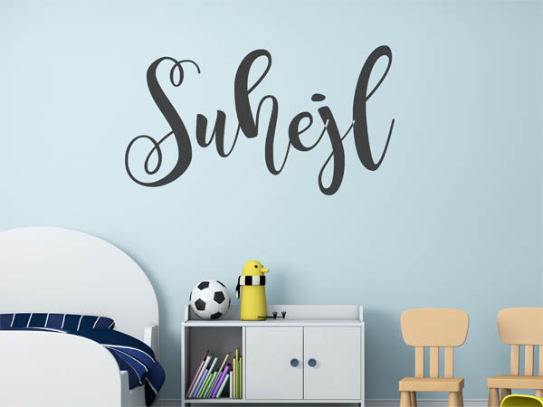 Wandtattoo Suhejl in Handschrift