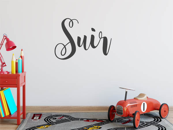 Wandtattoo Suir in Handschrift