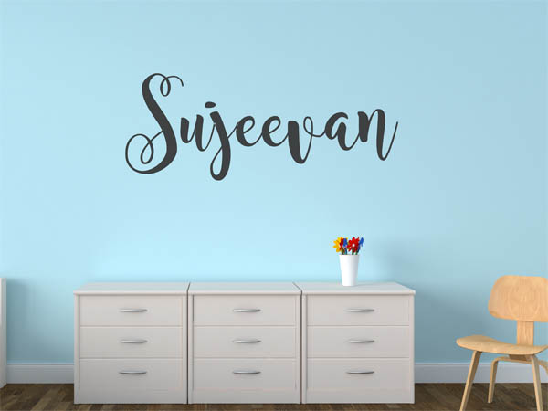 Wandtattoo Sujeevan in Handschrift