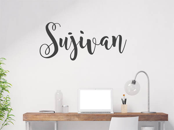 Wandtattoo Sujivan in Handschrift