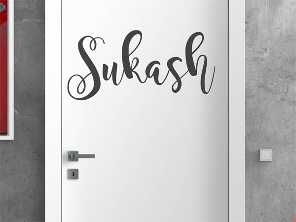 Wandtattoo Sukash in Handschrift