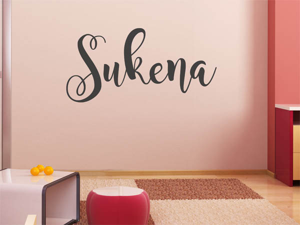 Wandtattoo Sukena in Handschrift