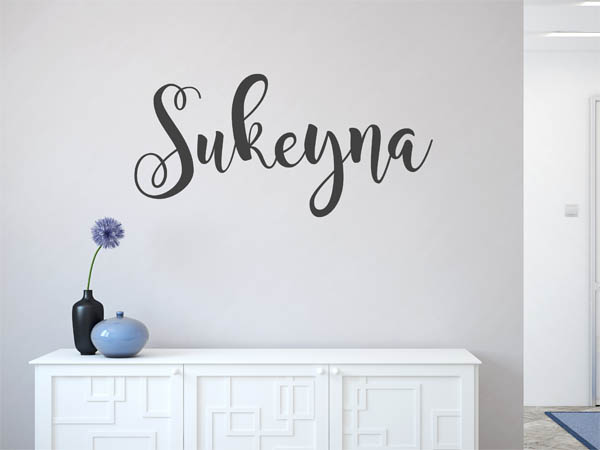 Wandtattoo Sukeyna in Handschrift
