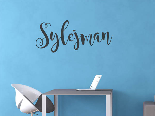 Wandtattoo Sylejman in Handschrift