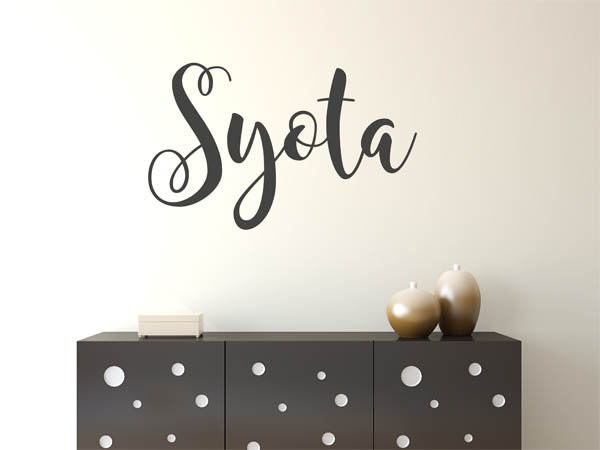 Wandtattoo Syota in Handschrift