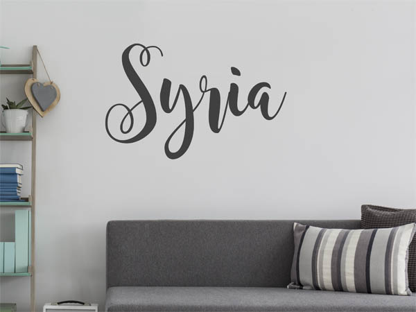 Wandtattoo Syria in Handschrift