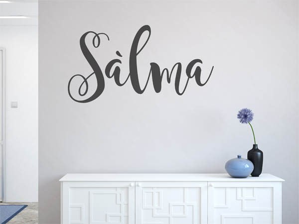 Wandtattoo Sàlma in Handschrift