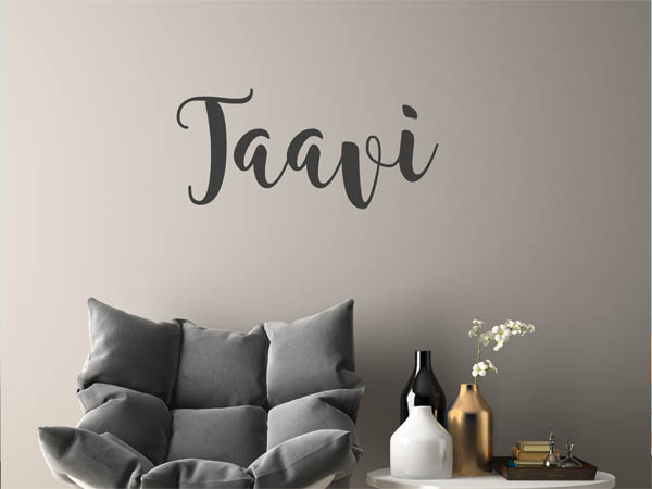 Wandtattoo Taavi in Handschrift