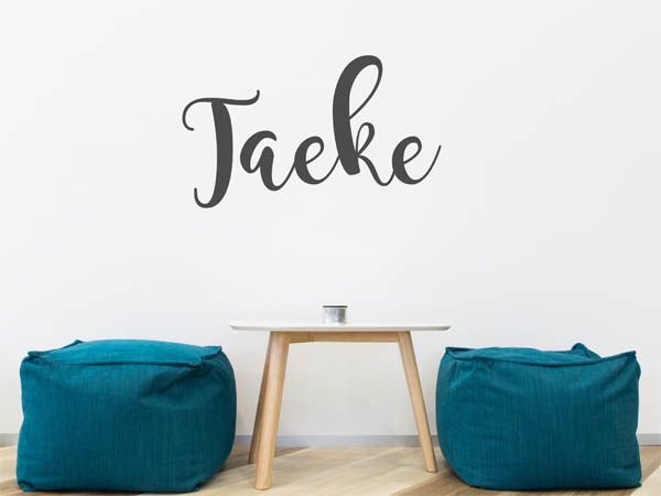 Wandtattoo Taeke in Handschrift