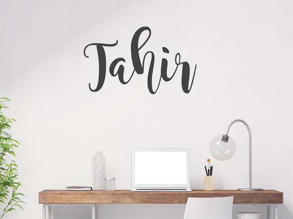 Wandtattoo Tahir in Handschrift