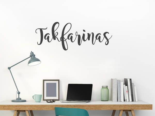 Wandtattoo Takfarinas in Handschrift