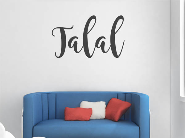 Wandtattoo Talal in Handschrift