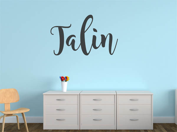 Wandtattoo Talin in Handschrift