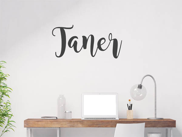 Wandtattoo Taner in Handschrift
