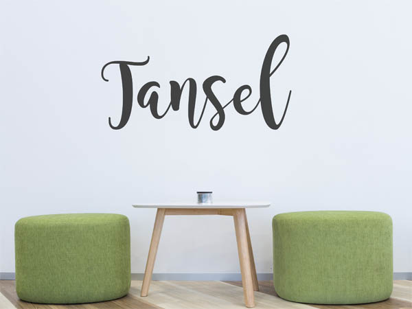 Wandtattoo Tansel in Handschrift