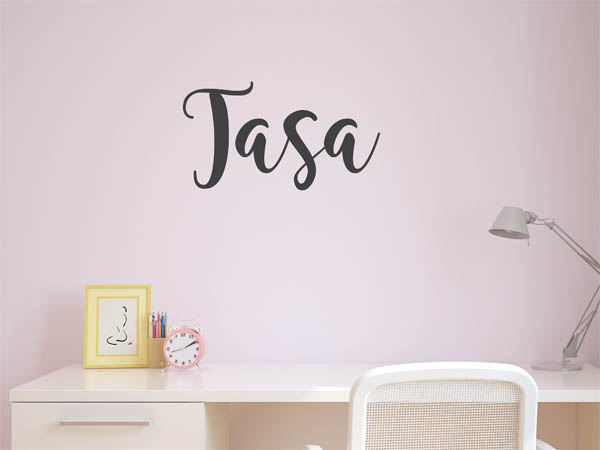 Wandtattoo Tasa in Handschrift