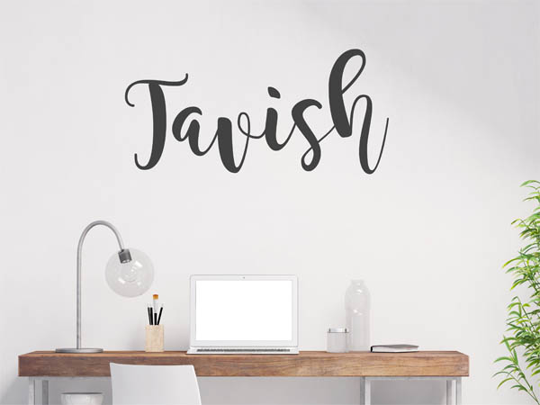 Wandtattoo Tavish in Handschrift