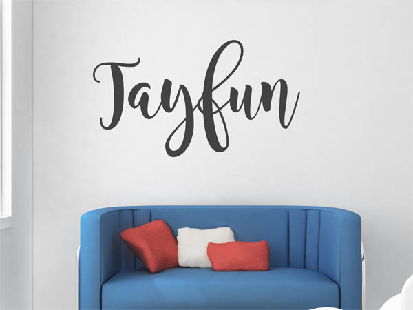 Wandtattoo Tayfun in Handschrift