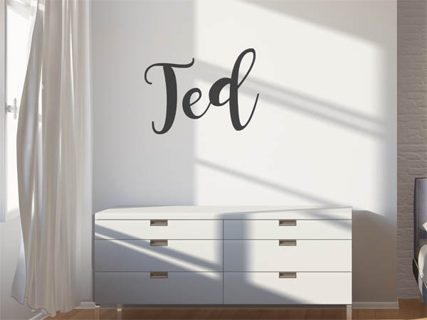 Wandtattoo Ted in Handschrift