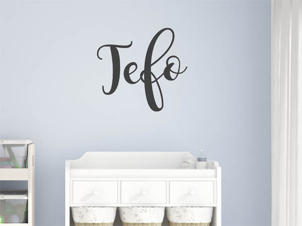 Wandtattoo Tefo in Handschrift