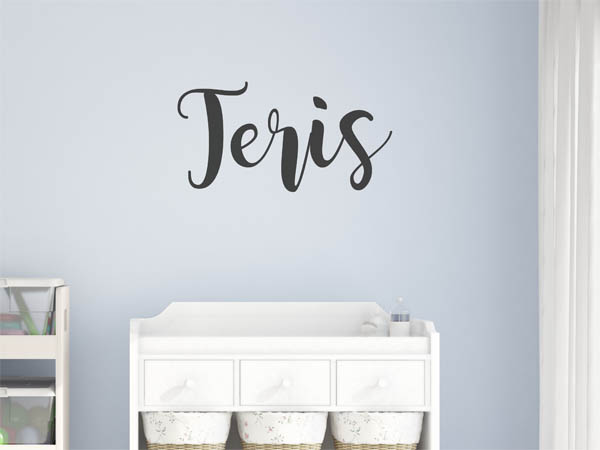 Wandtattoo Teris in Handschrift