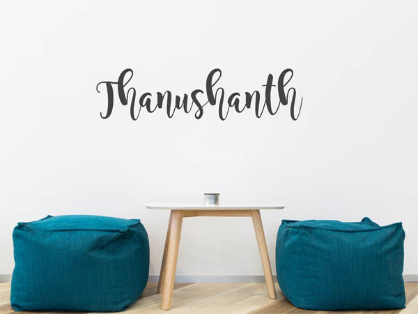 Wandtattoo Thanushanth in Handschrift