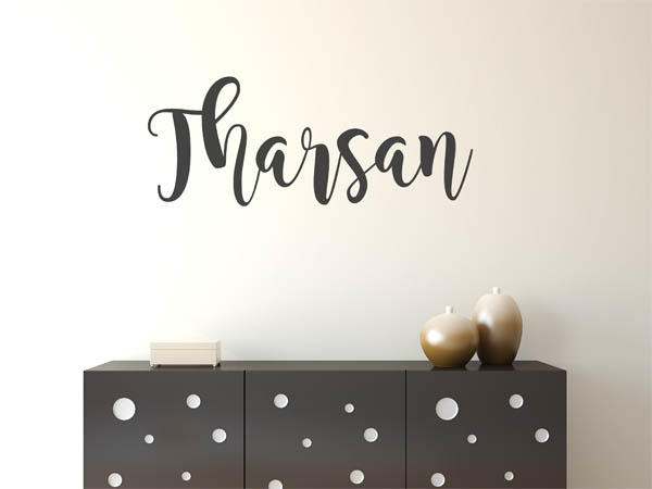Wandtattoo Tharsan in Handschrift