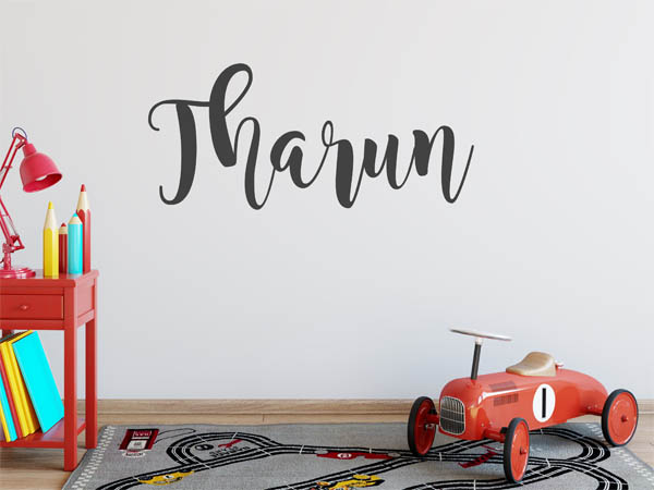 Wandtattoo Tharun in Handschrift