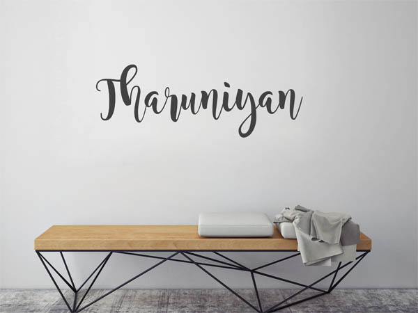 Wandtattoo Tharuniyan in Handschrift