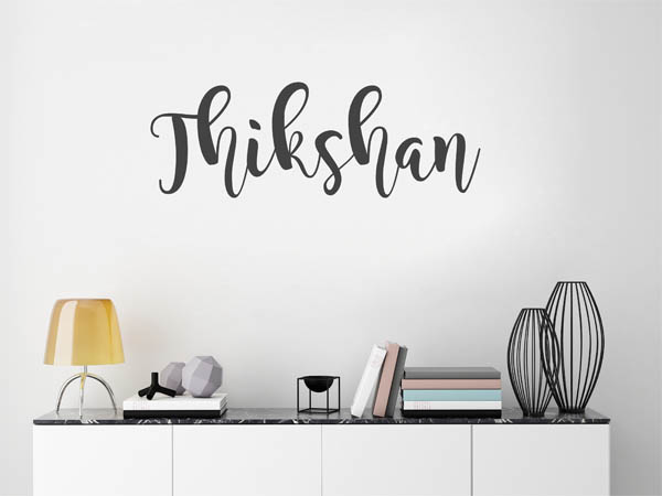 Wandtattoo Thikshan in Handschrift