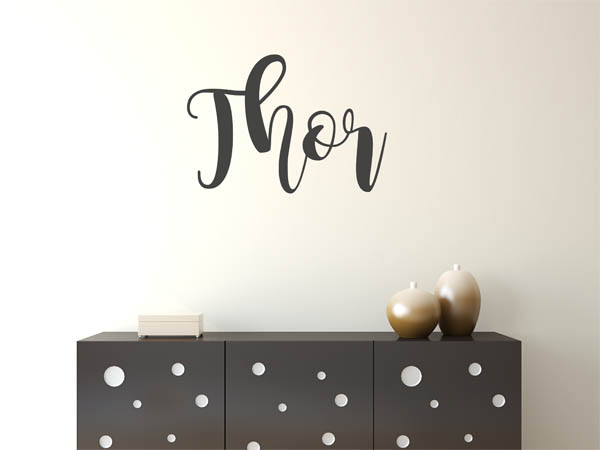 Wandtattoo Thor in Handschrift