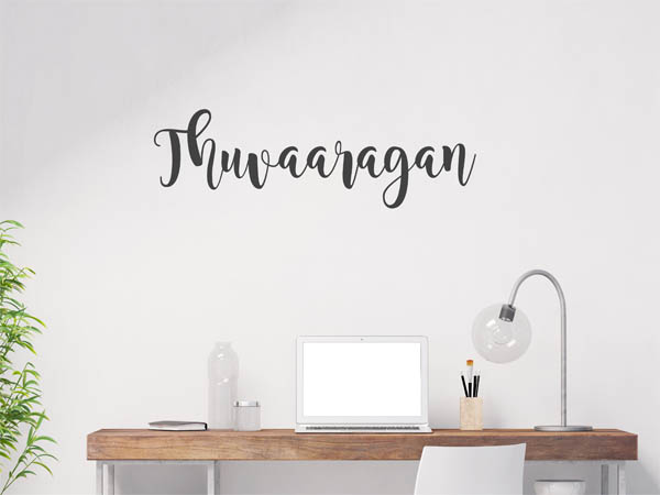 Wandtattoo Thuvaaragan in Handschrift