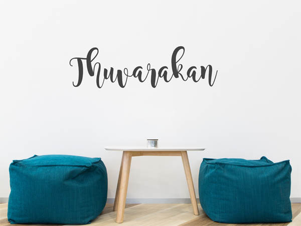 Wandtattoo Thuvarakan in Handschrift