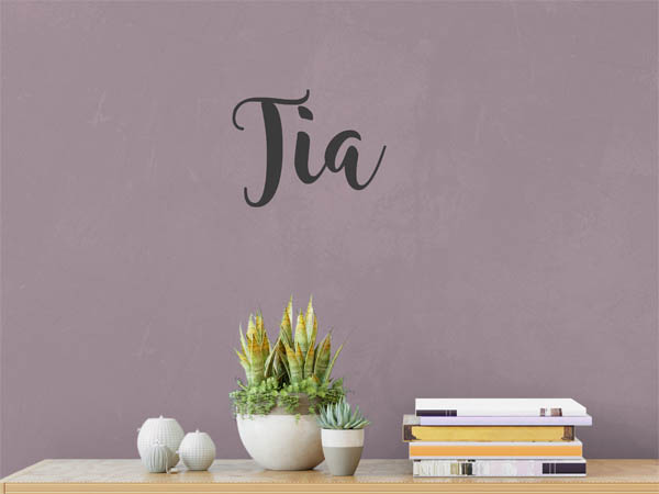 Wandtattoo Tia in Handschrift