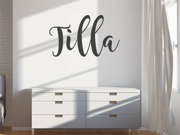 Wandtattoo Tilla in Handschrift