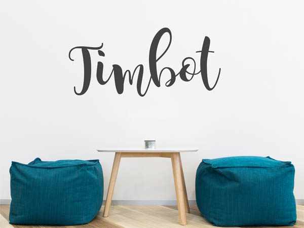 Wandtattoo Timbot in Handschrift