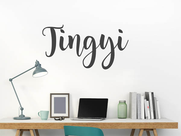 Wandtattoo Tingyi in Handschrift