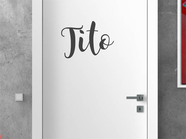Wandtattoo Tito in Handschrift