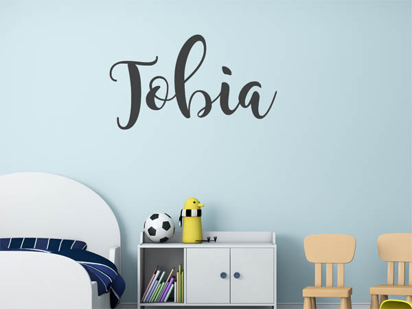 Wandtattoo Tobia in Handschrift