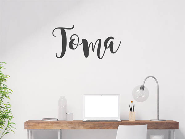 Wandtattoo Toma in Handschrift
