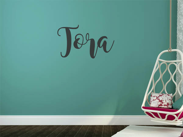 Wandtattoo Tora in Handschrift