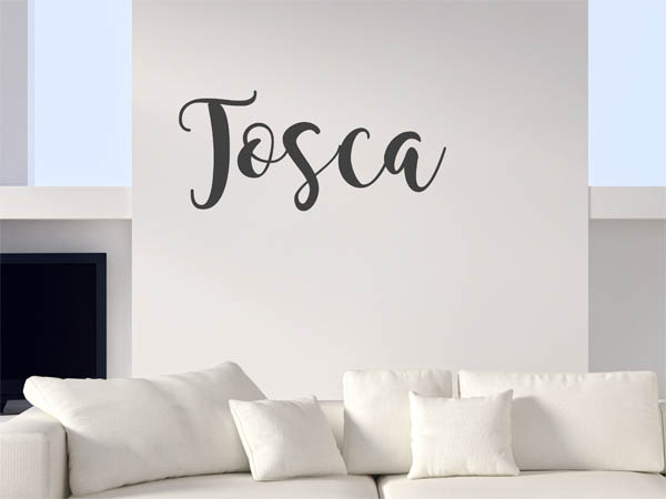 Wandtattoo Tosca in Handschrift