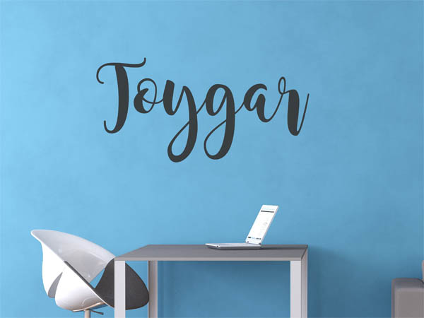 Wandtattoo Toygar in Handschrift