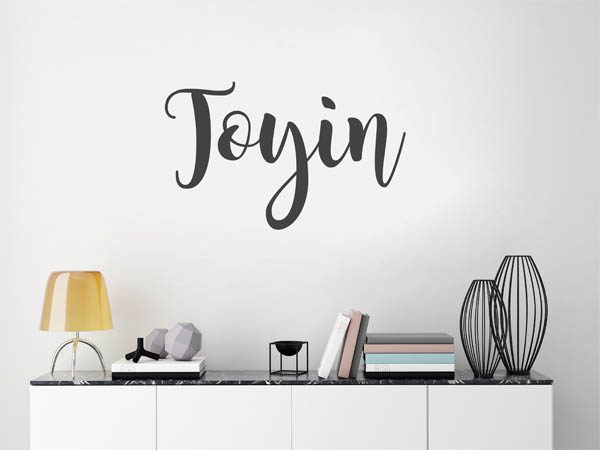 Wandtattoo Toyin in Handschrift