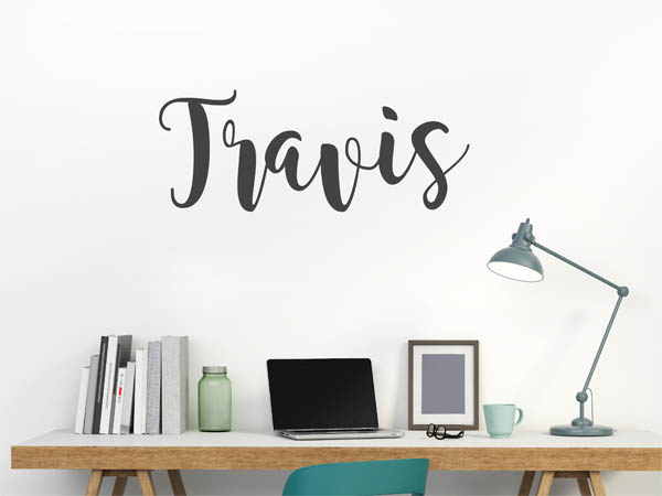 Wandtattoo Travis in Handschrift