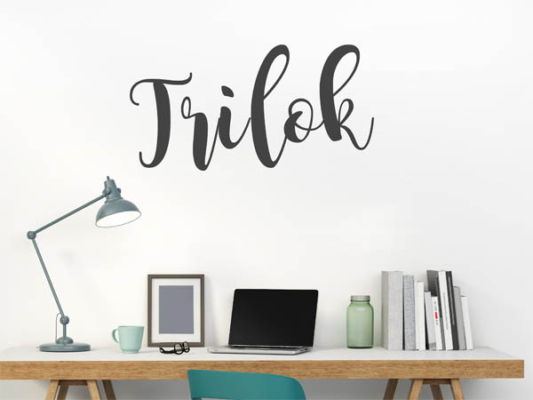 Wandtattoo Trilok in Handschrift