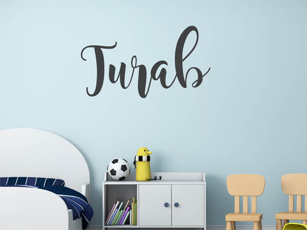 Wandtattoo Turab in Handschrift