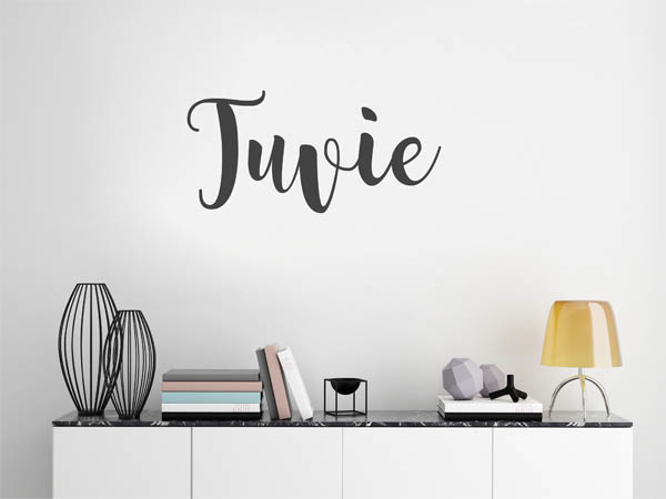 Wandtattoo Tuvie in Handschrift