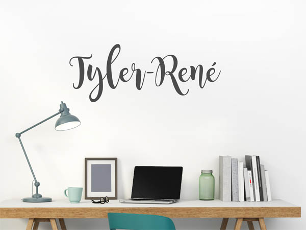 Wandtattoo Tyler-René in Handschrift