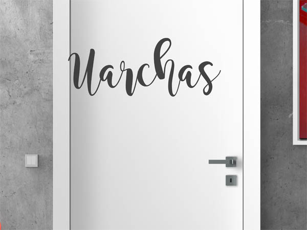 Wandtattoo Uarchas in Handschrift